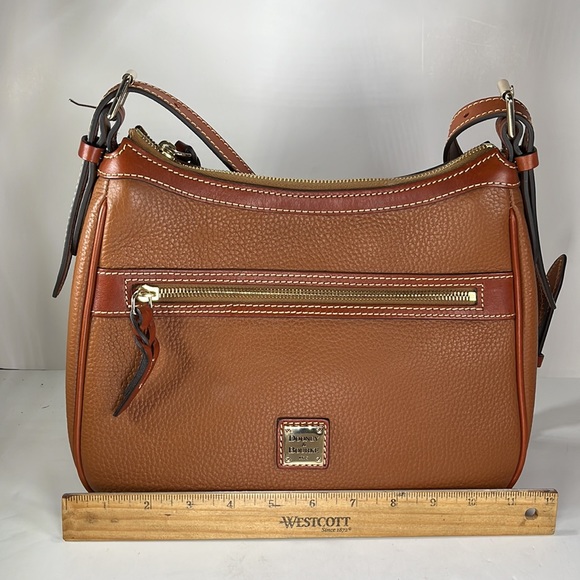 Dooney & Bourke Brown Leather Crossbody Shoulder Bag - Picture 10 of 15